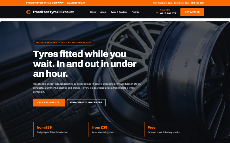 Tyreline Fast-Fit template preview